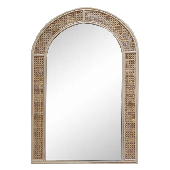 Arched Rattan Decorative Wall Mirror XRM-4N